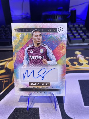 Morgan Rogers Aston Villa Autograph Football Card Topps Inception 2024-25