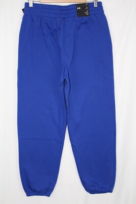 Under Armour Women's Oversized Joggers UA Rival Fleece Pants Royal