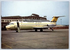 Airplane Postcard Channel Airways Airlines BAC-1-11 G-AVGP FI.27