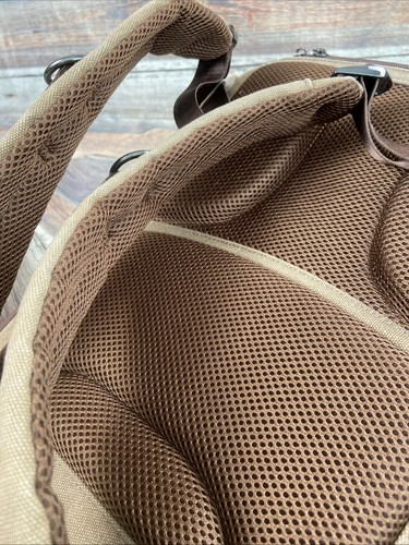 RENWICK CANVAS BACKPACK LEATHER TRIM ,W/LAPTOP POCKET, PADDED, SHOULDER STRAPS - Picture 13 of 19