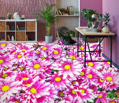 3D Charmant Blumen Q2912 Fußboden Wandbild Fototapete Tapete Familie Luna 2024