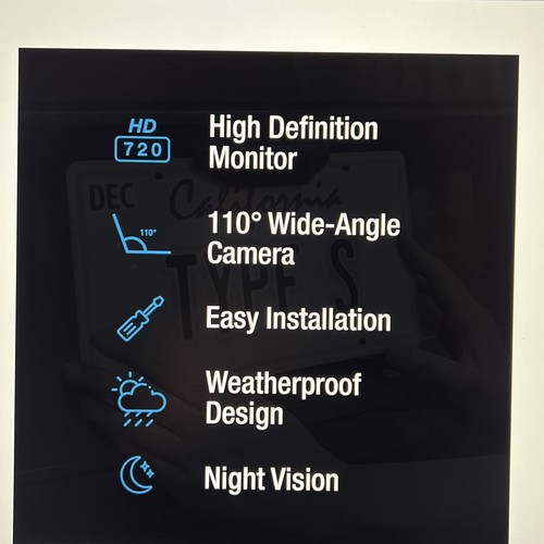Type S Vehicle Backup Camera Kit with 5” Display - Picture 4 of 7