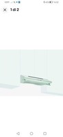 Glem Gas Cappa Cucina 90 Aspirante Sottopensile Incasso P 50 Cm Bianco GHC931WH