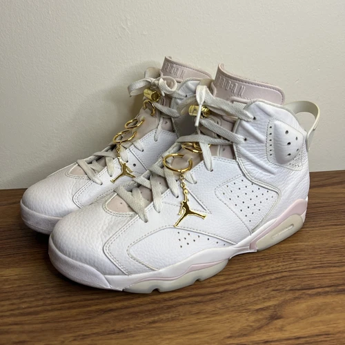 Nike Air Jordan 6 Retro Gold Hoops Size 12W (10.5 Men's) DH9696-100