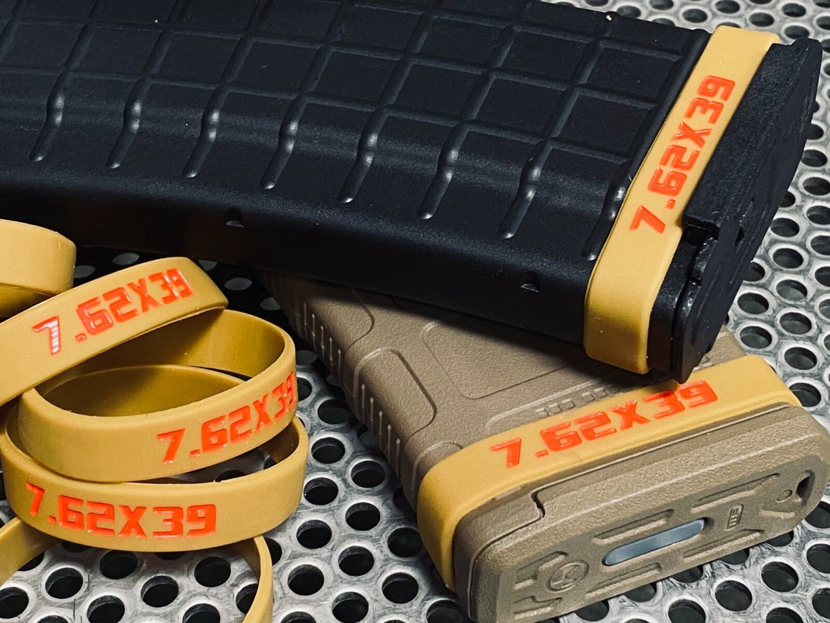 6 PACK of 7.62 X 39 Magazine Mag ID Bands HIGH QUALITY THICKER