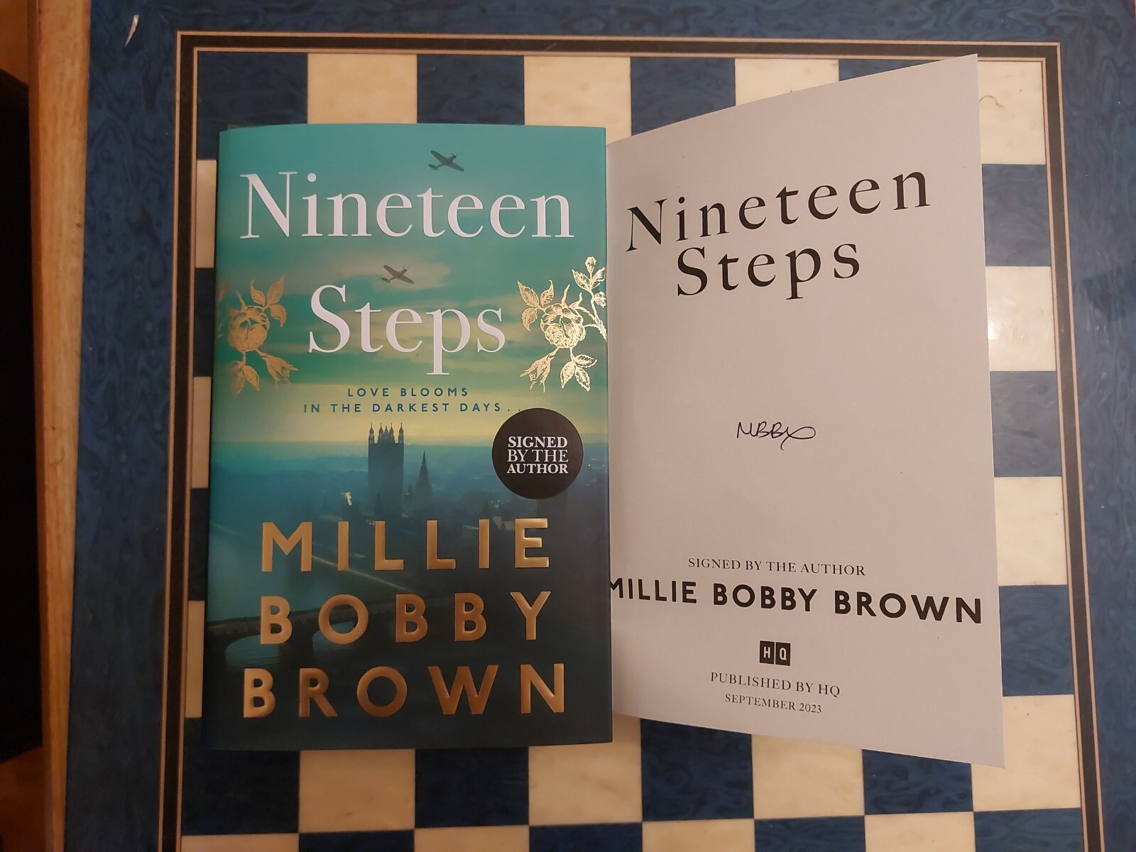 Millie Bobby Brown SIGNED Nineteen Steps Hardback 1st Edition 1st Impression