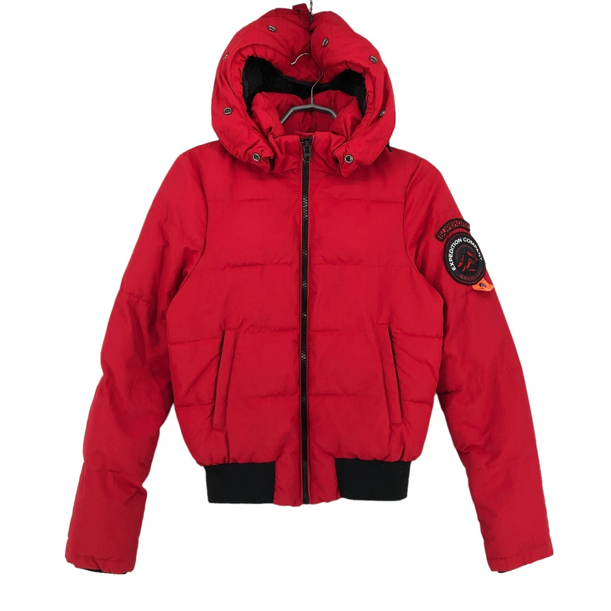 SUPERDRY Women Everest Mountain Hooded Jacket Coat Size UK:8; EU36 - S