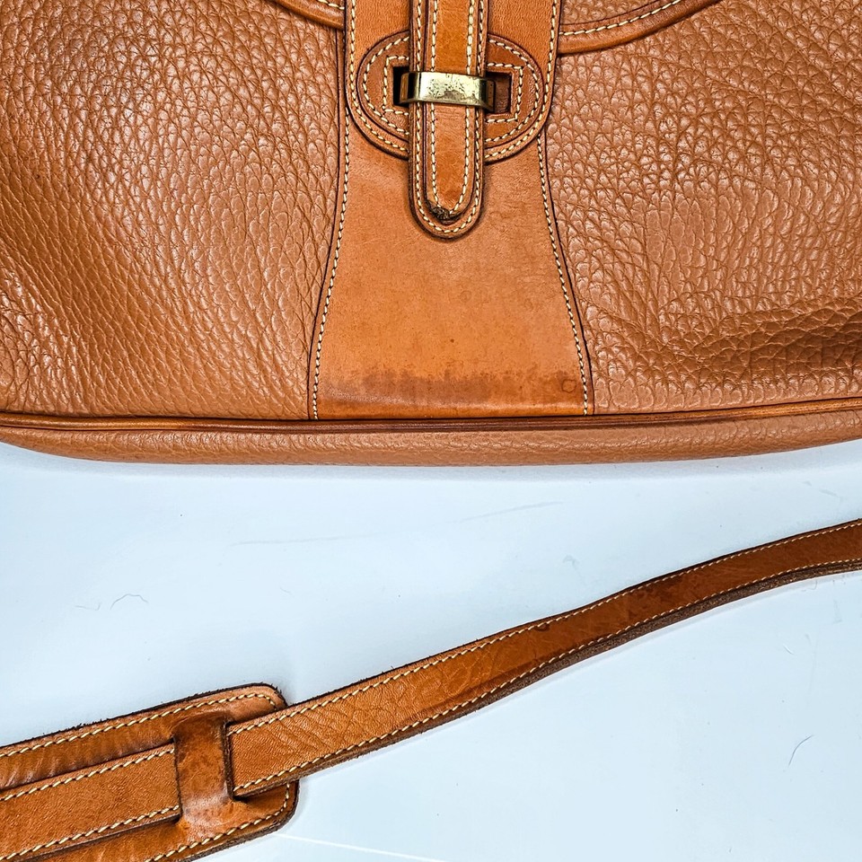 Dooney & Bourke Pebbled Leather Messenger Bag Vintage eBay