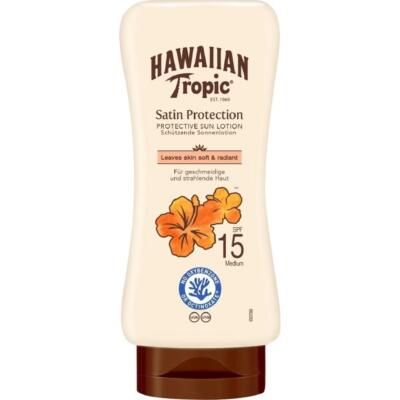 Hawaiian Tropic Sun Lotion Non Greasy Body Satin Hautschutz LSF 15 180ml