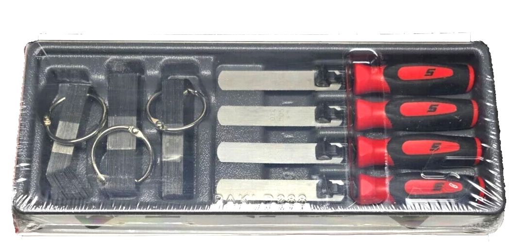 SNAP ON FB336 RED Soft Grip Interchangable Feeler Blade Gauge Set