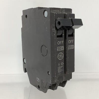 General Electric UO633 Black Double Pole 50A Circuit Breaker 120/240 V