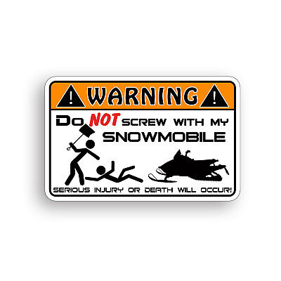 Do NOT Follow Me Funny Sticker Snowmobile Snow Sled ski