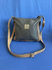 I MEDICI Firenze pebbled soft cross body Gray leather bag Vintage