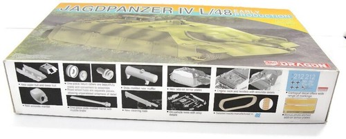 Dragon 1/72 German JAGDPANZER IV L/48 Kit modello produzione iniziale 2006 scatola aperta - Foto 7 di 11