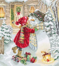Winter playtime L8057 LetiStitch Counted Cross Stitch Kit