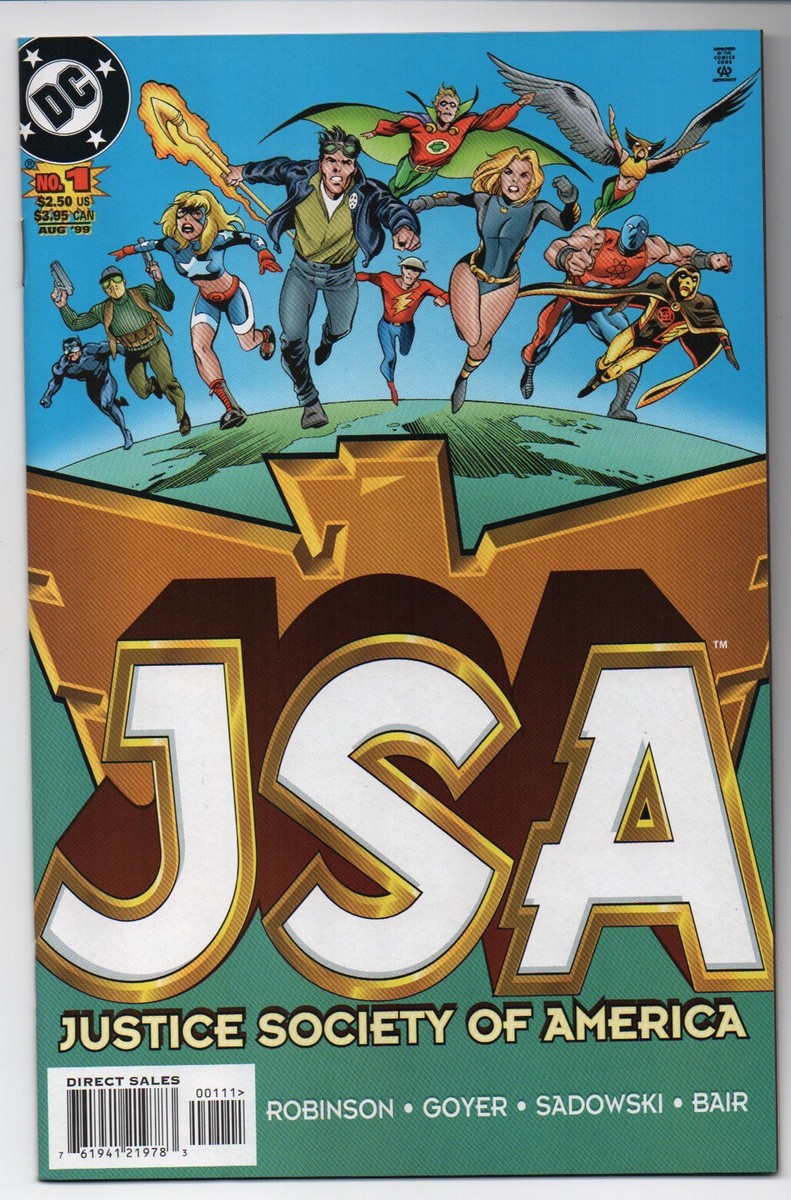 アメコミ・英語　JUSTICE SOCIETY OF AMERICA JSA #1 Justice Society Of America DC Comic Book August 1999