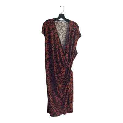 amazon red wrap dress Small women's wrap around red dress