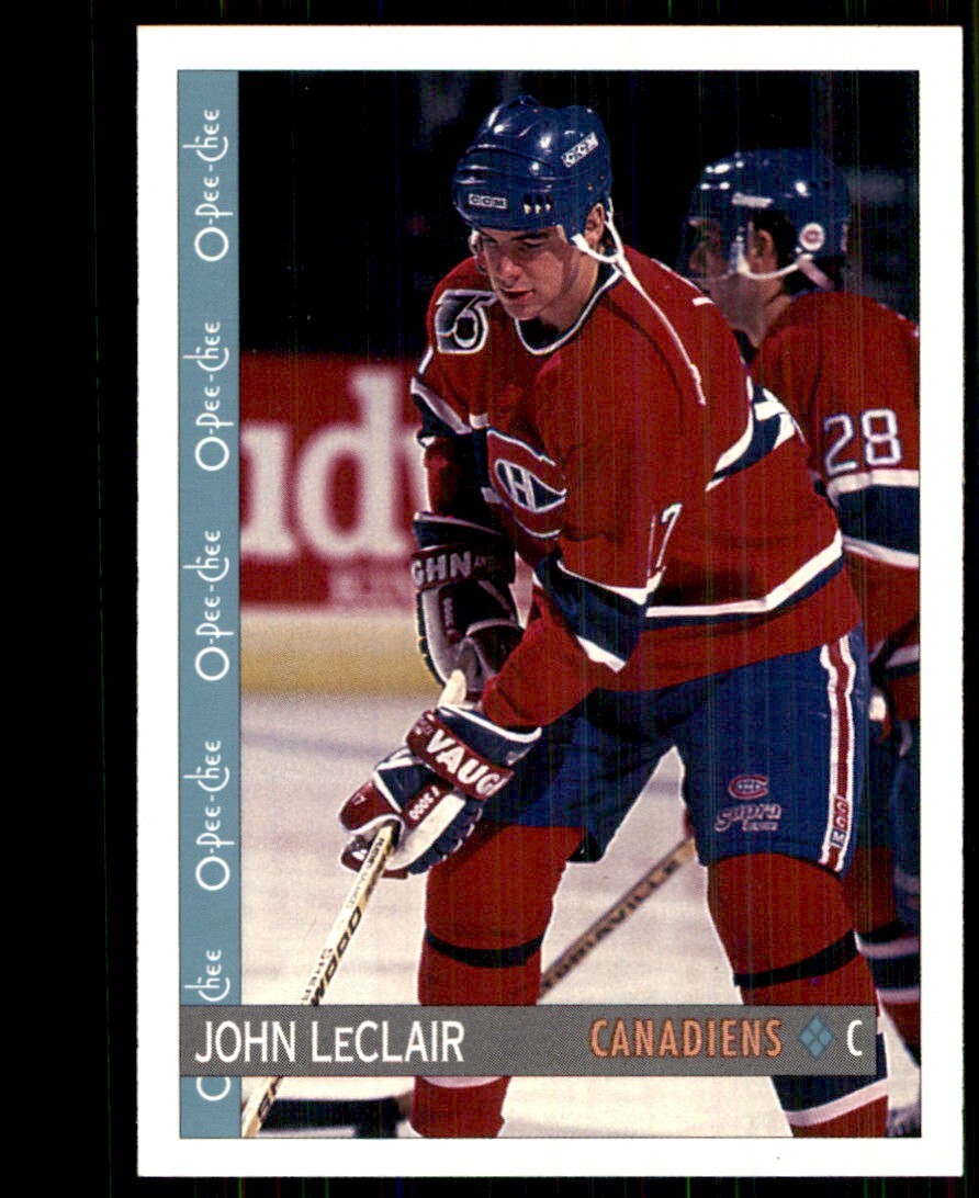 1992-93 O-Pee-Chee John LeClair Montreal Canadiens #386