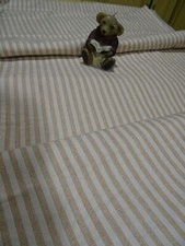  tissus neuf ameublement rayures beiges 3,30x1,50 siéges ,rideaux coussins etc..