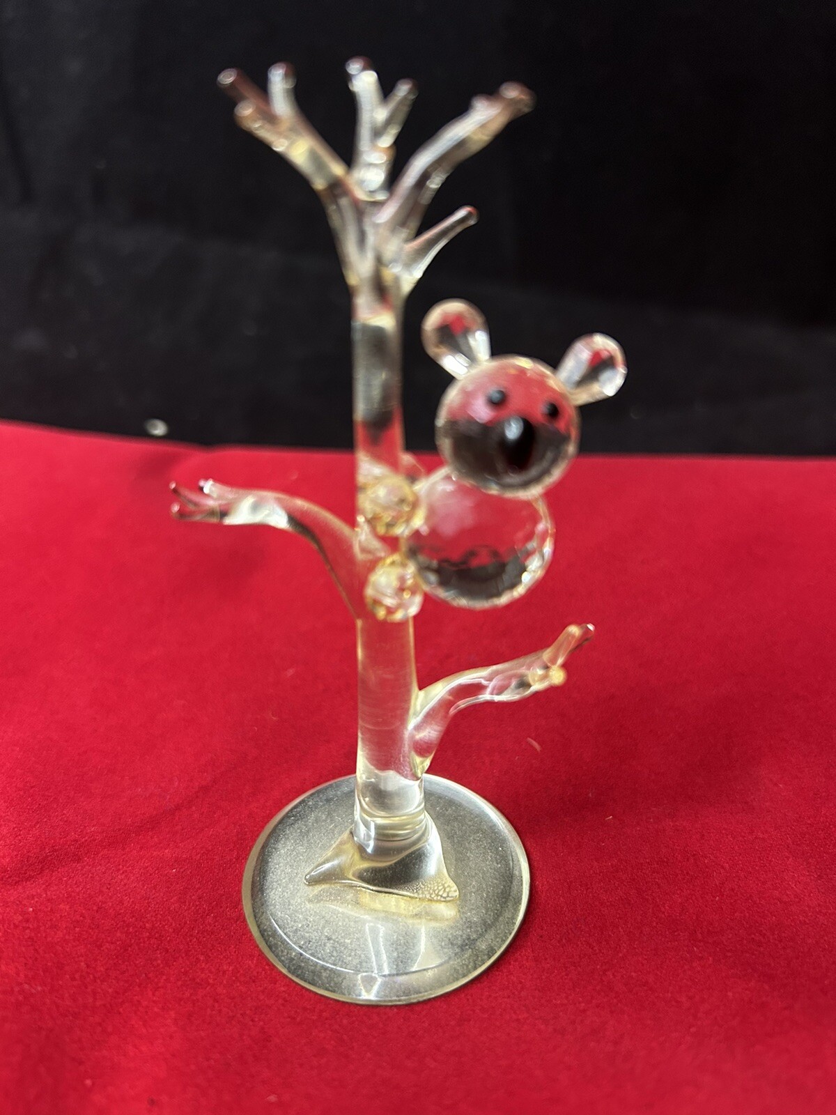 Swarovski Crystal Bear Tree Figurine Holiday Decor