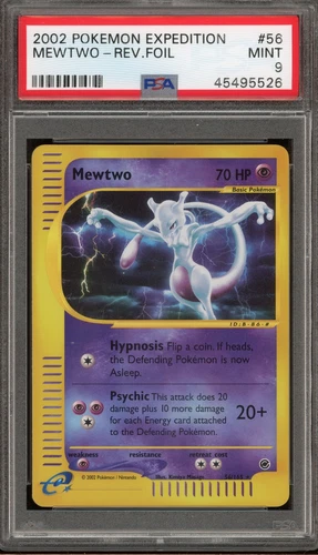 Pokemon Mewtwo Expedition Reverse Holo Rare #56 PSA 9 Mint