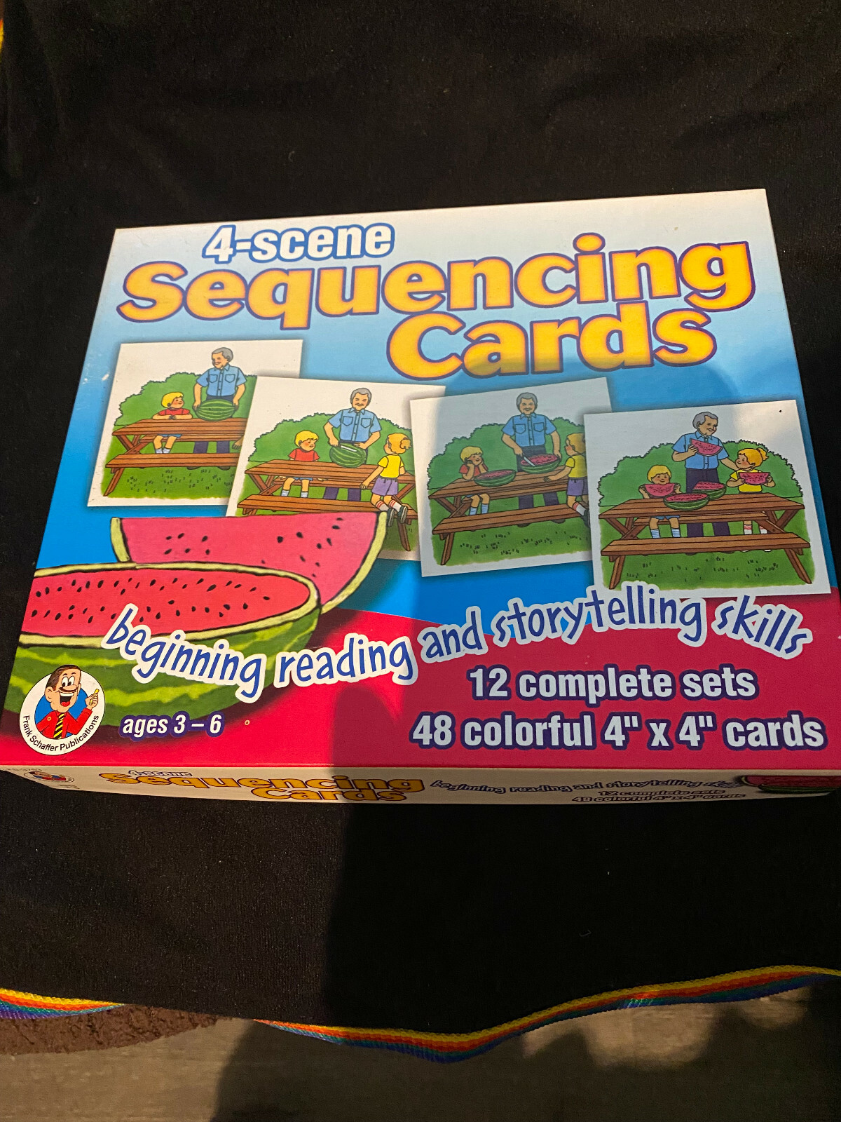 Frank Schaffer 4-Scene Sequencing Cards Reading Skills Ages 3-6 Copyright  1997 | eBay