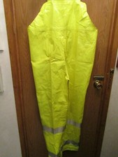 MENS TINGLEY FLAME RESISTANT YELLOW REFLECTIVE WEATHER OVERALLS SIZE XL
