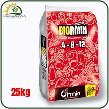 CONCIME BIORMIN 4-8-12 ORMIN 25 KG | NPK CON BORO BIO | BASSO TENORE DI CLORO