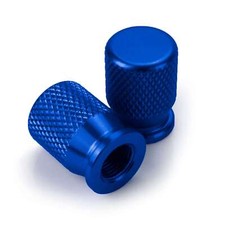 Ventilkappen Alu CNC blau