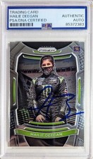 Hailie Deegan Signed 2021 Panini Prizm Trading Card Autographed PSA/DNA NASCAR