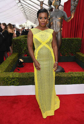 Uzo Aduba at TNT's 21st Annual Screen Actors Guild Awards at The S - Old Photo 3