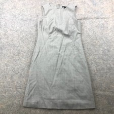 Banana Republic Dress Womens 0 Gray Sleeveless Wool Stretch