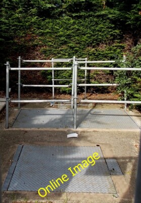 Photo 6x4 Glimpse inside the compound, Soulton Road sewage pumping statio c2014
