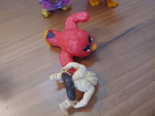 6 Small TOY LOT Street Fighter Super Mario Angry Birds Treasure X figures McDs - Picture 7 of 9