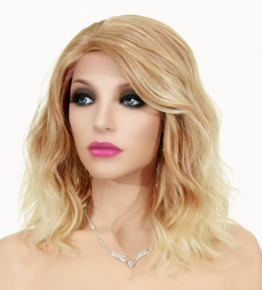 LOOSE BEACHY WAVES WIG HEAT OK 令人惊叹的中长金发 T27.613 美国销售 1158 B — 第 3/4 张图片