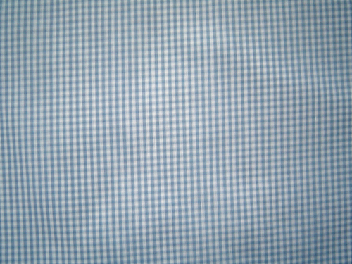 Light Blue  and White Gingham Cotton Fabric 1/8 inch - Bild 3 von 3
