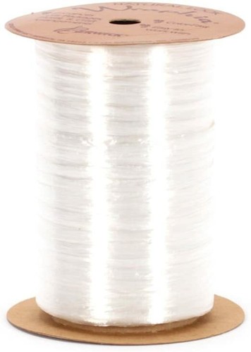 Berwick Wraphia Pearlescent Raffia Ribbon 1/4-Inch by 100-Yard, (300 feet) WHITE
