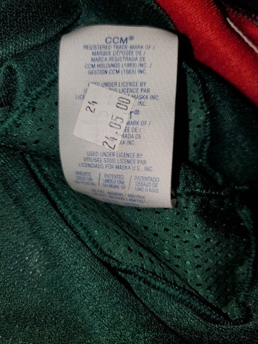 Vintage CCM Maska Air Knit MINNESOTA WILD Mens NHL Hockey Team Stitched JERSEY M - Picture 10 of 15