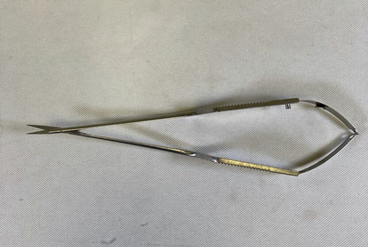 Aesculap FD105R Micro Vessel Scissors Bayonet Straight Sharp Tips