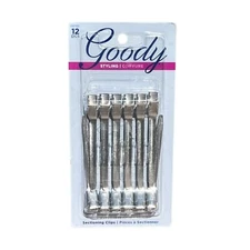 Goody Sectioning Clips Styling Metal 12 Piece Set New in Package 2018 Hair NIP