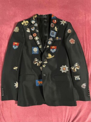ジャケット Alexander Mcqueen Multicolor Tweed Blazer s-l400.jpg