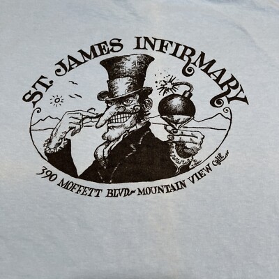 Vintage St James Infirmary Bar & Grill T Shirt Men s XL Single Stitch Cotton