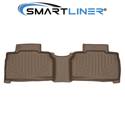 SMARTLINER Custom Fit Floor Mats 2nd Row Tan TPE OEM 2020-2024 Ford Explorer