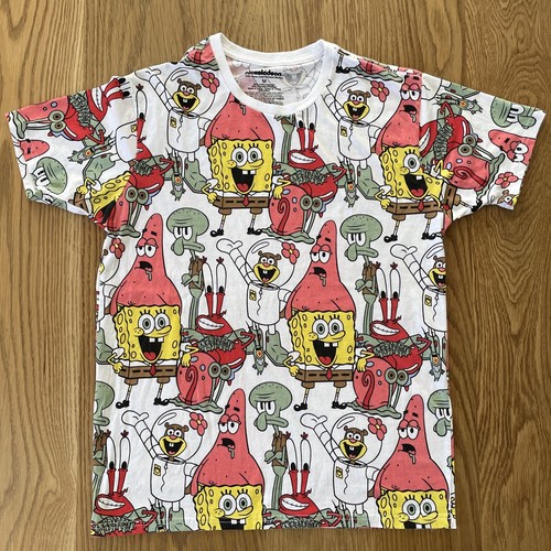 Nickelodeon 2021 Mens Sponge Bob Patrick Gary Sandy Gang T-shirt Nickelodeon M