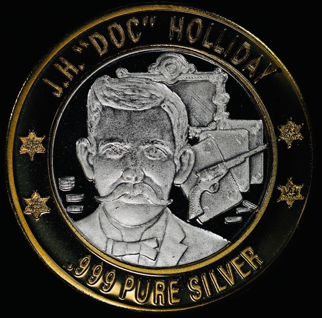 ND Generic CO $10 Casino Silver Strike Lawmen J.H. "Doc" Holliday ND Generic CO $10 Casino Silver Strike Lawmen J.H. "Doc" Holliday