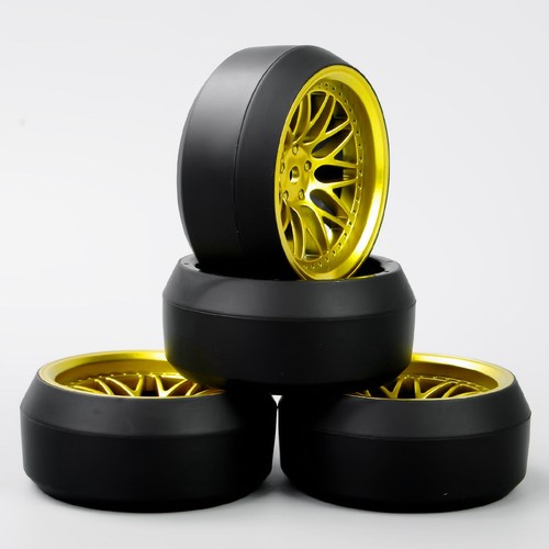 4Pcs Tires &Wheels Rim 3 Degree BBG 6mm Offset For RC 1:10 On-Road Drift Car HPI - 第 1/6 張圖片
