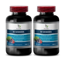 antioxidant complex - RESVERATROL COMPLEX - energy, immune booster - 2 Bottles