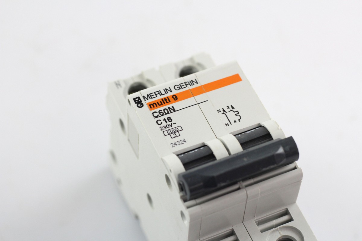 LOT OF 2 Merlin Gerin C60N C16 Multi9 Miniature Circuit Breaker 2P