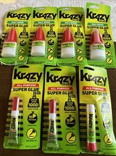 Krazy Glue  All Purpose Krazy Glue Instant Gel LOT OF 7 Mixed Lot