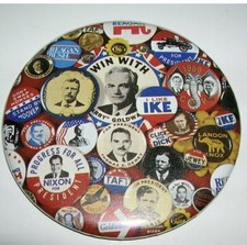 Lot of 15 Political Pinback Buttons; Republican Through The Years; 3 Inch
